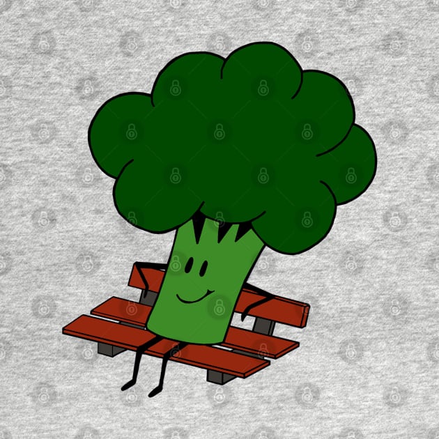 Relaxing Broccoli by latebirdmerch